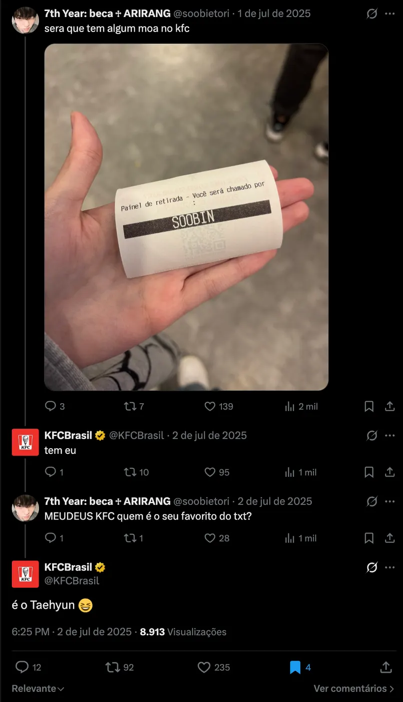 KFC twitter print