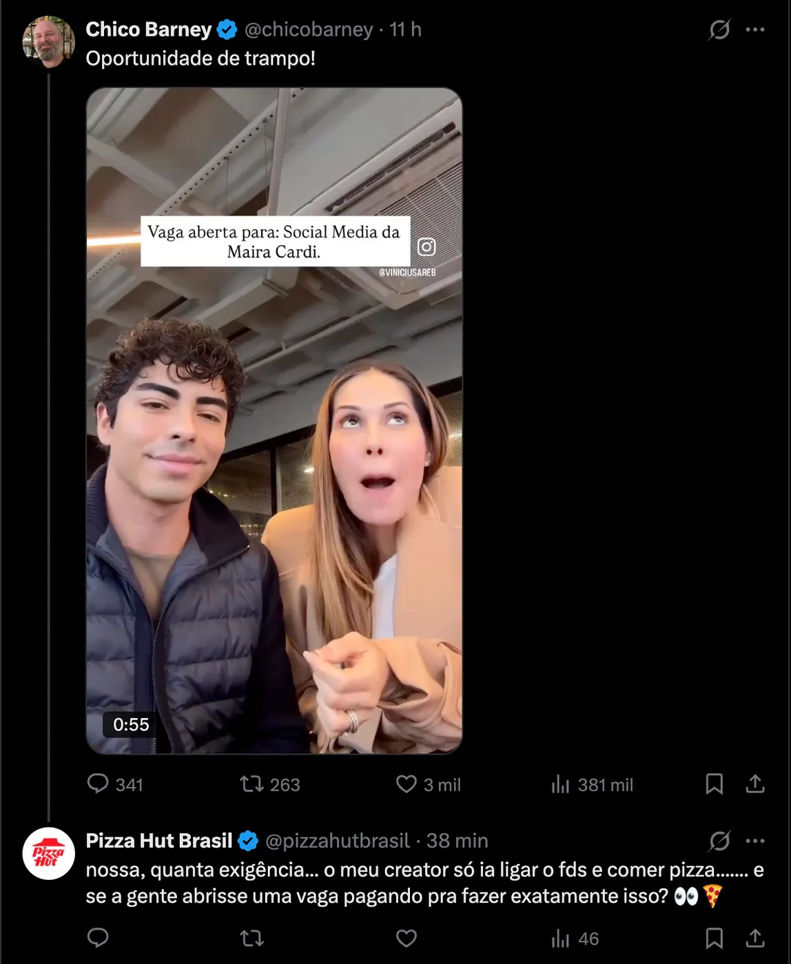 Pizza Hut twitter print